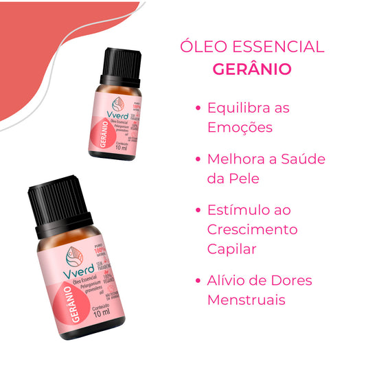 ÓLEO ESSENCIAL GERÂNIO 10ML VVERD