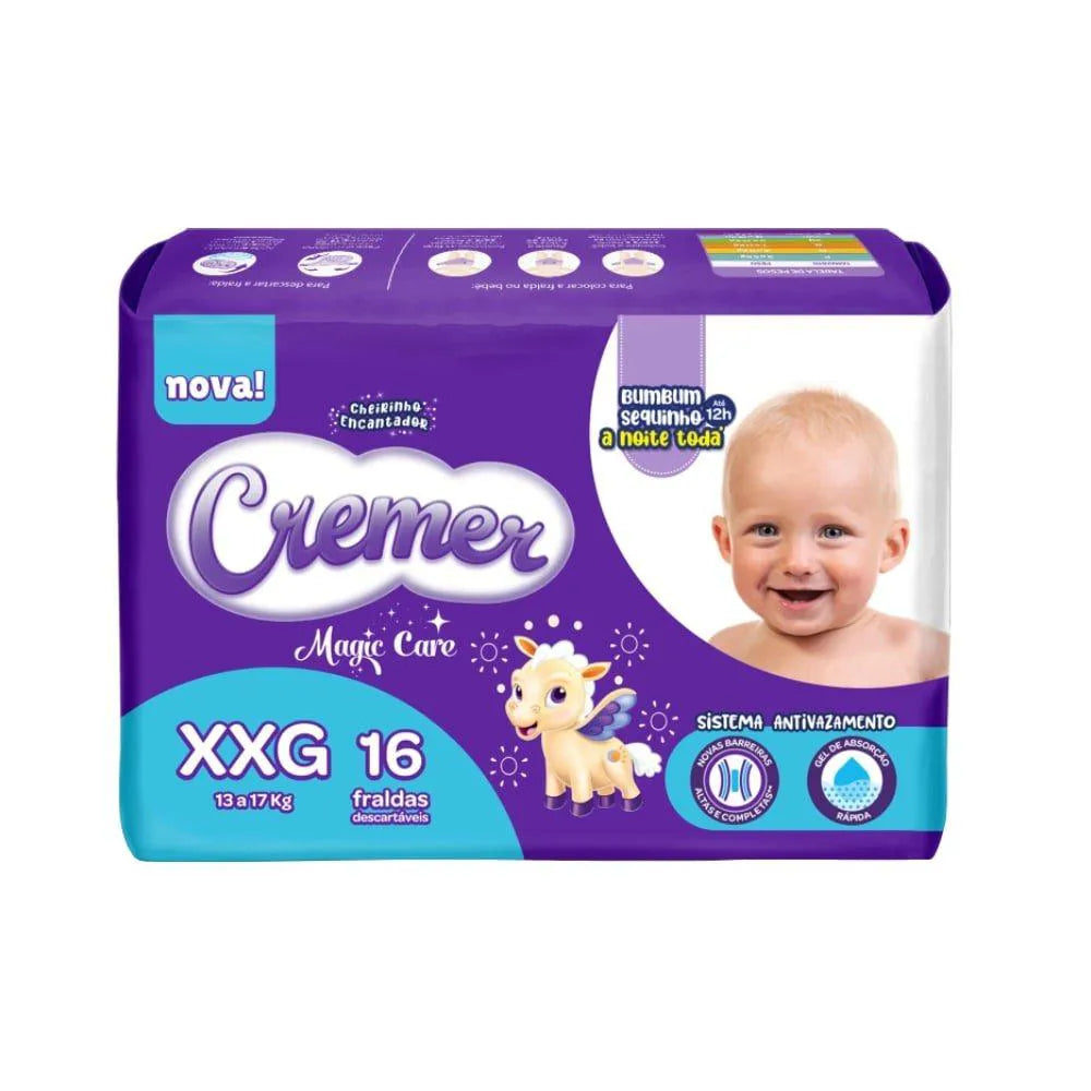 Cremer Jumbo Tamanho XXG com 16 Unidades