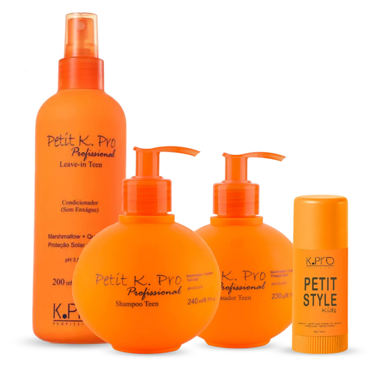 KIT PETIT - LEAVE-IN 220ML, SHAMPOO 240ML, CONDICIONADOR 230G E STYLE 30G