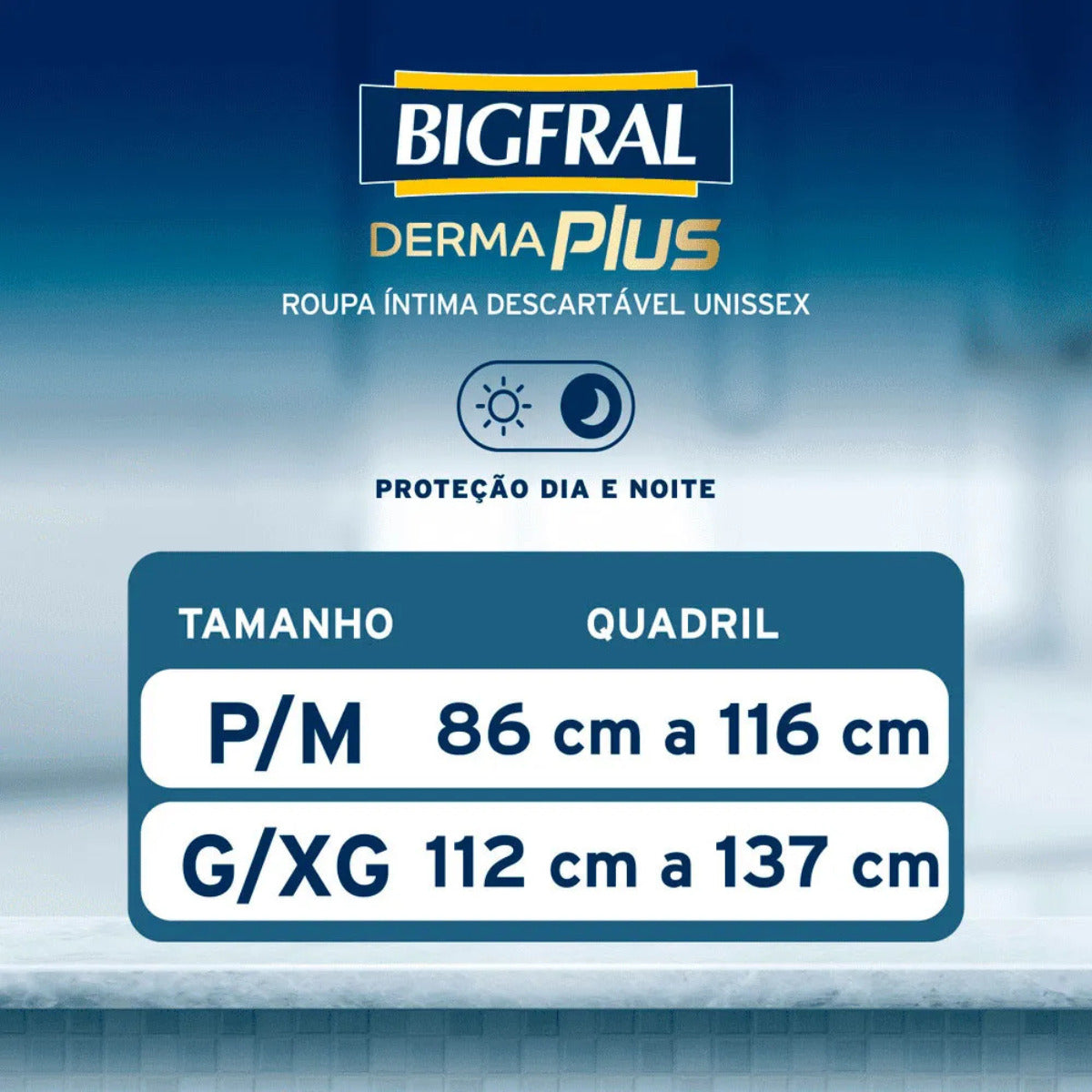 FRALDA BIGFRAL ROUPA INTIMA DERMA PLUS G/XG 7 UNIDADES