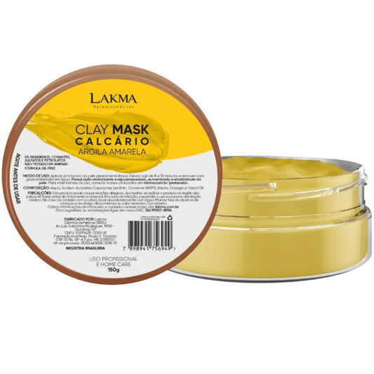 CLAY MASK CALCARIO - ARGILA AMARELA - 150g LAKMA