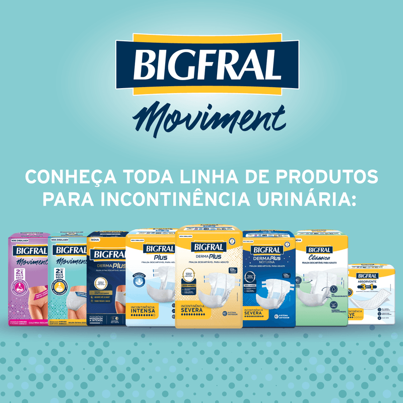 Bigfral Roupa Íntima Moviment P/M com 16 Unidades