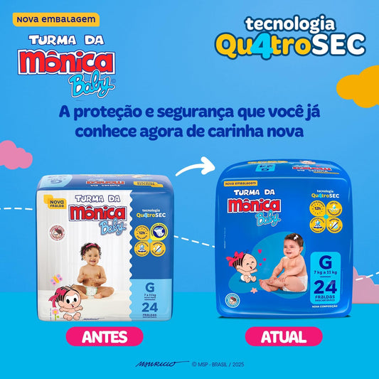 Turma da Mônica Baby G com 24 Unidades