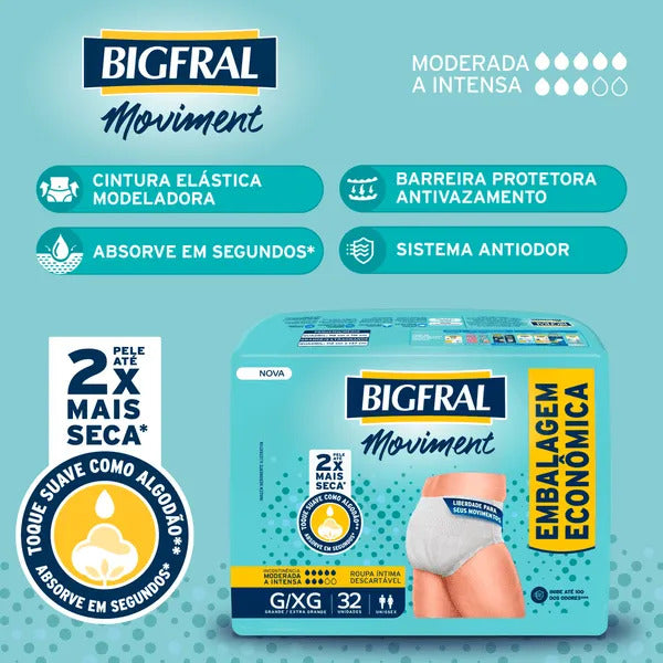 BIGFRAL ROUPA ÍNTIMA MOVIMENT G/XG 32