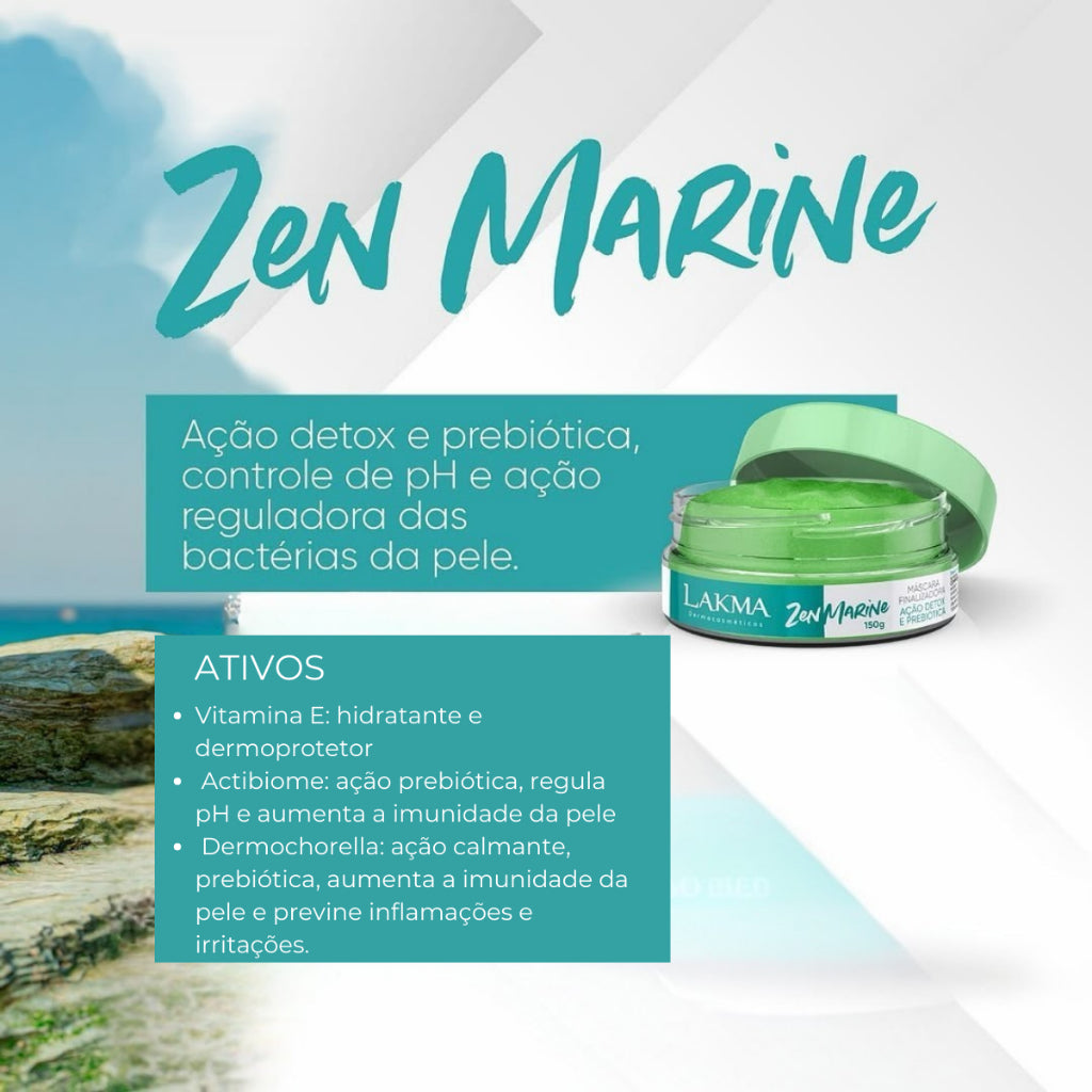 Kit Máscaras Lakma 150g – Zen Marine, Majestic e Coração do Oceano