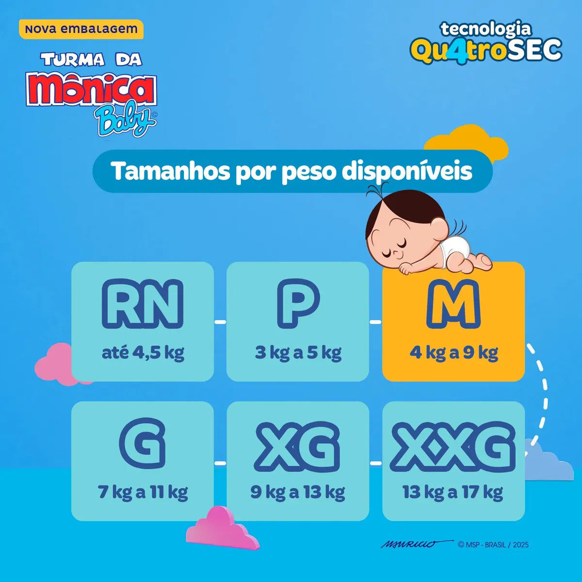Turma da Mônica Baby M com 28 Unidades