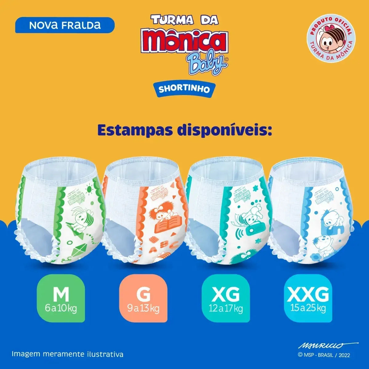 TURMA DA MONICA SHORT XXG 24 MKP