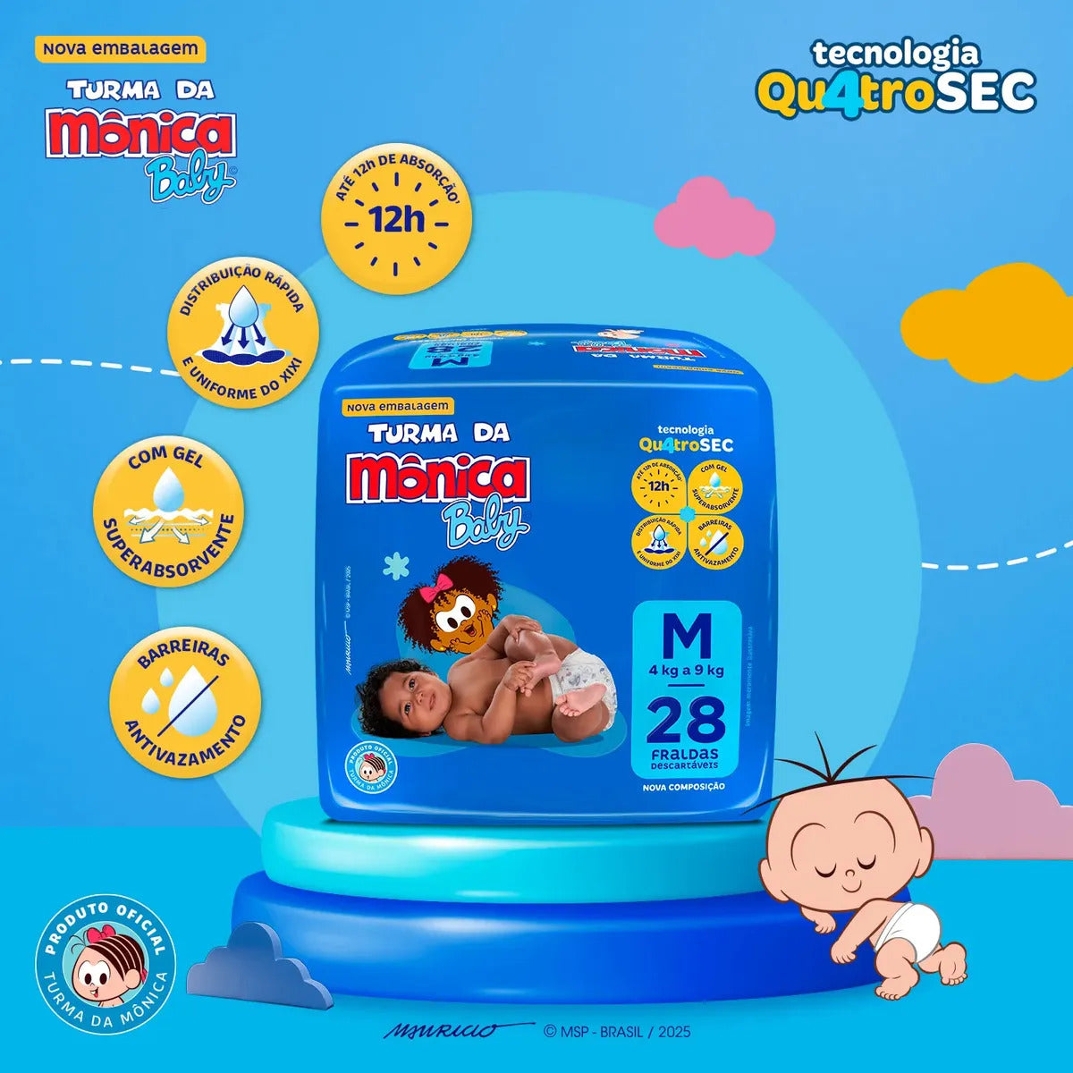Turma da Mônica Baby M com 28 Unidades