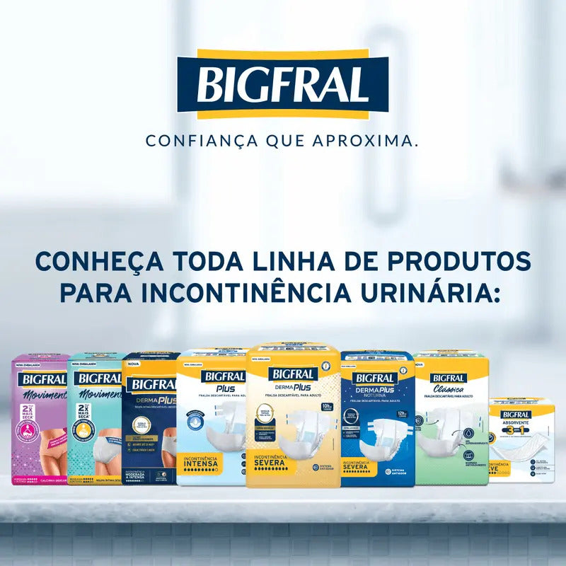 BIGFRAL DERMA PLUS ROUPA ÍNTIMA G/XG COM 16 UNI