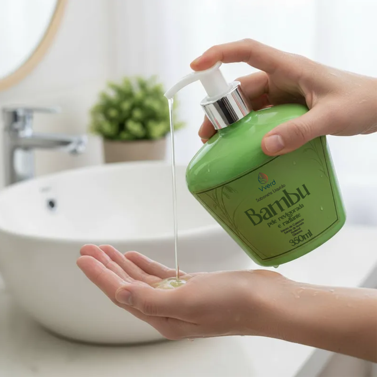 SABONETE LIQUIDO BAMBU 350 ML VVERD