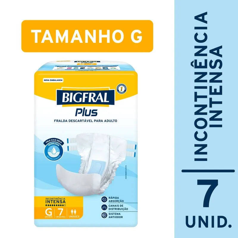 Bigfral Plus Tamanho G com 7 Unidades