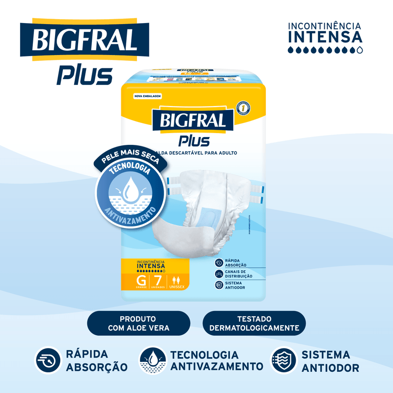 Bigfral Plus Tamanho G com 7 Unidades