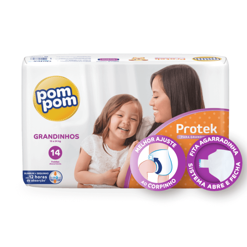 Pompom Clássica Grandinhos com 14 Unidades